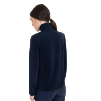 Sweat-shirt femme à col montant en polaire avec zip 3/4 Equestro