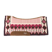 Tapis de selle profilé avec couverture en laine 34x36 Platinum Pro