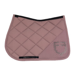 Tapis de selle de saut logo en strass Equestro Antler Beige