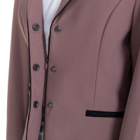 Veste de concours Equestro enfant unisexe zippée et à boutons Antler Beige