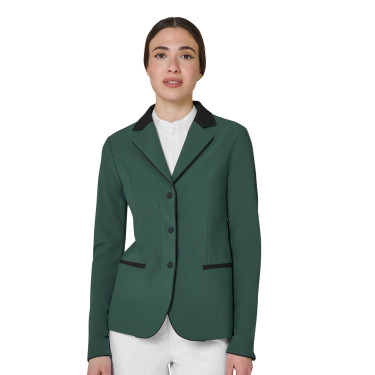 Veste de concours Equestro femme zippée et boutonnée Bosquet de pins Veste de concours Equestro femme zippée et boutonnée Bosquet de pins