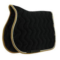 Tapis de selle Equithème Polyfun Noir / taupe Tapis de selle Equithème Polyfun Noir / taupe