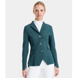 Veste de concours Aeromade Horse Pilot femme Balsam green logo argent Vert Veste de concours Aeromade Horse Pilot femme Balsam green logo argent Vert