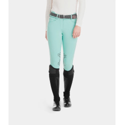 Pantalon X-Design Horse Pilot femme Vert d'eau Bleu Pantalon X-Design Horse Pilot femme Vert d'eau Bleu