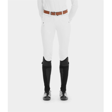 Pantalon X-Balance femme Horse Pilot grip genoux Blanc