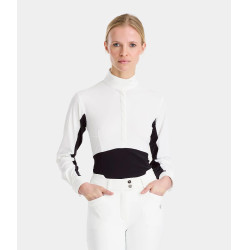 Chemise de concours Monica Horse Pilot manches longues femme Noir