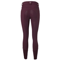 Pantalon d’équitation Diana FS grip en silicone Mountain Horse femme Bordeaux foncé Blanc