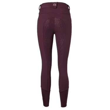 Pantalon d’équitation Diana FS grip en silicone Mountain Horse femme Bordeaux foncé Blanc