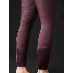 Pantalon d’équitation Diana FS grip en silicone Mountain Horse femme Bordeaux foncé Blanc