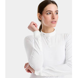 Chemise de concours Aerolight manches longues Horse Pilot femme Blanc