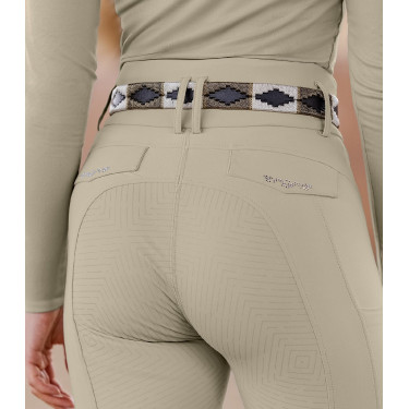 Pantalon d'équitation ELT Comfort Ride Glam femme Gris beige Pantalon d'équitation ELT Comfort Ride Glam femme Gris beige