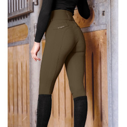 Pantalon d'équitation ELT Comfort Ride Glam femme Brun vert Marron