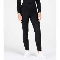 Legging d'équitation thermique ELT Rica en polaire bouclette femme Noir