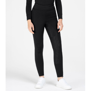 Legging d'équitation thermique ELT Rica en polaire bouclette femme Noir