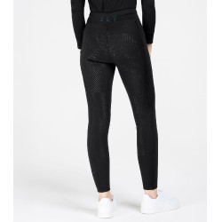 Legging d'équitation thermique ELT Rica en polaire bouclette femme Noir