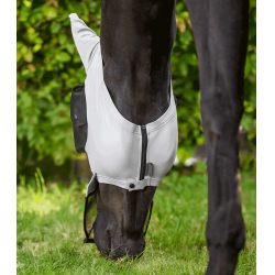 Masque d’équitation anti-mouches avec protection nez