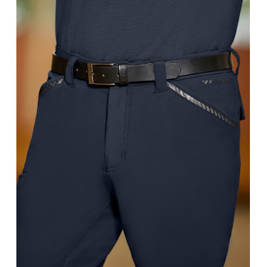 Pantalon d'équitation ELT Marc silicone homme Bleu profond