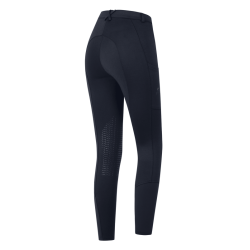 Pantalon d'équitation ELT Essential grip genoux enfant Bleu profond