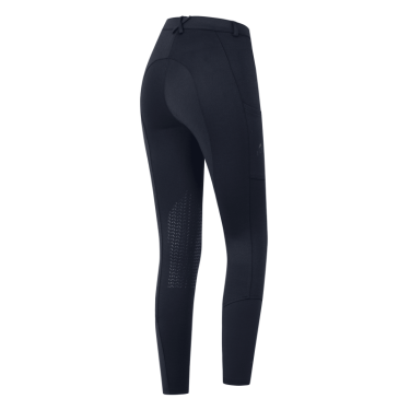Pantalon d'équitation ELT Essential grip genoux enfant Bleu profond