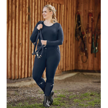 Pantalon d'équitation ELT Dahlia Silikon Bleu nocturne