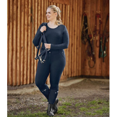 Pantalon d'équitation ELT Dahlia Silikon Bleu nocturne