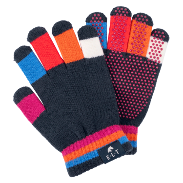 Gants d'équitation enfant Magic Grippy multicolores