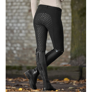 Pantalon d'équitation ELT thermique Fun Sport silicone Noir