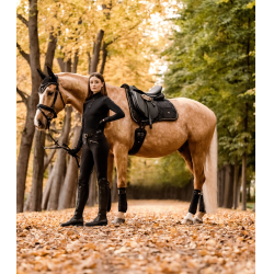 Pantalon d'équitation ELT taille haute silicone Hella Noir