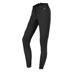 Pantalon d'équitation ELT taille haute silicone Hella Noir