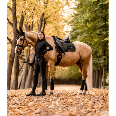 Pantalon d'équitation ELT taille haute silicone Hella Noir