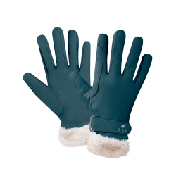 Gants d'équitation ELT Saint Moritz Bleu pétrole Gants d'équitation ELT Saint Moritz Bleu pétrole