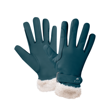 Gants d'équitation ELT Saint Moritz Bleu pétrole Gants d'équitation ELT Saint Moritz Bleu pétrole