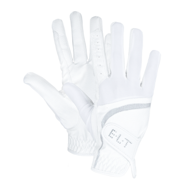 Gants d'équitation ELT Noelle Blanc