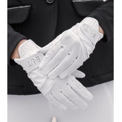 Gants d'équitation ELT Noelle Blanc