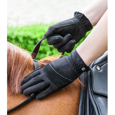 Gants d'équitation ELT Arosa Noir