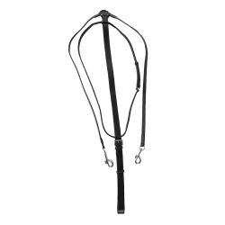 Martingale équitation cuir adaptable aux rênes