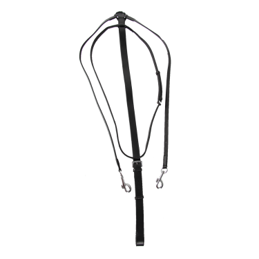 Martingale équitation cuir adaptable aux rênes