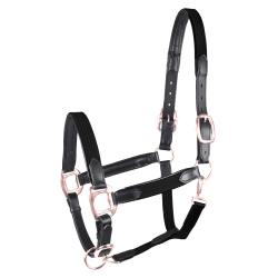 Licol d'équitation Star Mix en cuir et synthétique