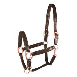 Licol d'équitation Star Mix en cuir et synthétique