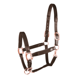 Licol d'équitation Star Mix en cuir et synthétique