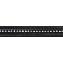 Licol cuir Star Diamond Noir / argent