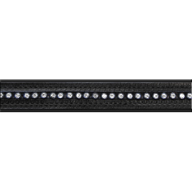 Licol cuir Star Diamond Noir / argent