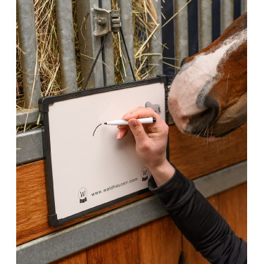 Tableau effaçable équitation avec aimants cheval