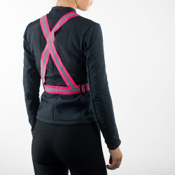 Gilet réglable à bandes réfléchissantes Horze Rose Gilet réglable à bandes réfléchissantes Horze Rose