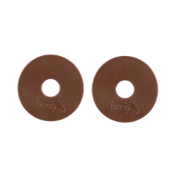 Rondelles de mors Beris caoutchouc Marron