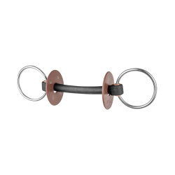 Mors à anneau Beris Pure anneau 7,5 cm extra soft Extra doux Argent