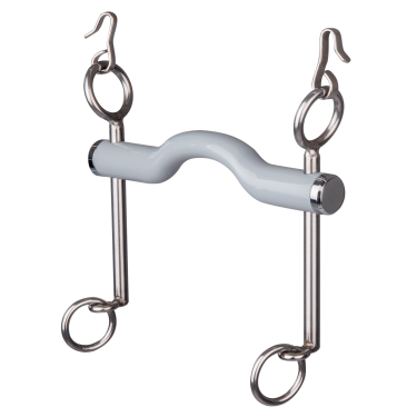 Mors de dressage Beris long canon passage de langue Doux Gris Mors de dressage Beris long canon passage de langue Doux Gris