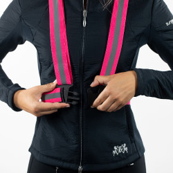 Gilet réglable à bandes réfléchissantes Horze Rose Gilet réglable à bandes réfléchissantes Horze Rose
