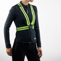 Gilet réglable à bandes réfléchissantes Horze Jaune Gilet réglable à bandes réfléchissantes Horze Jaune