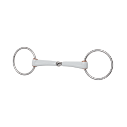 Mors de filet Beris simple brisure 7,5 cm Medium Argent